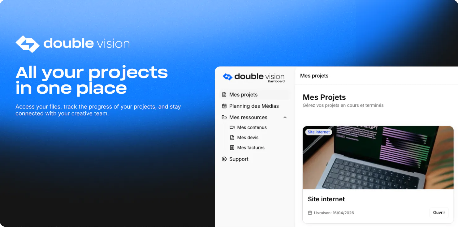 Double Vision client portal illustration